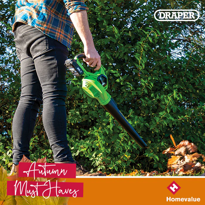 Draper Battery Operated D20 20V Leaf Blower - Image 2