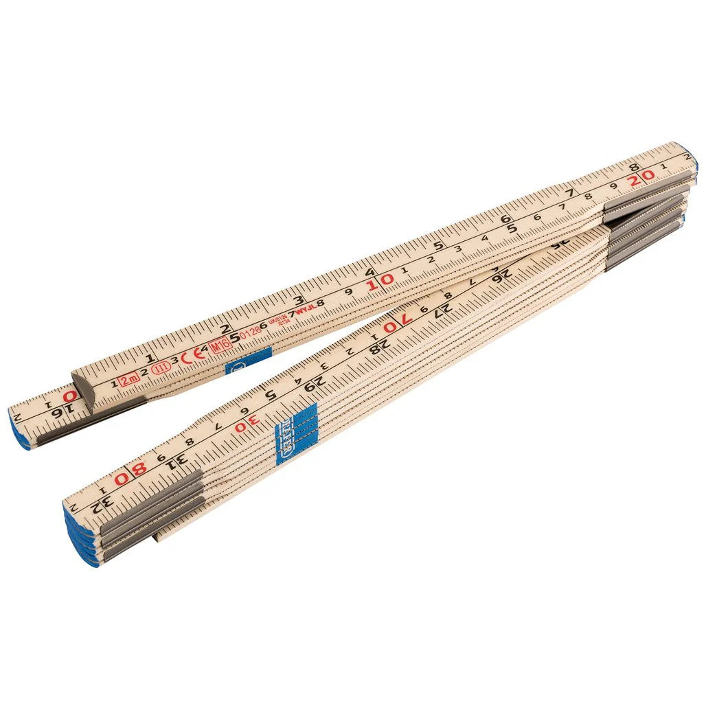 Draper Folding Wooden Rule 2m