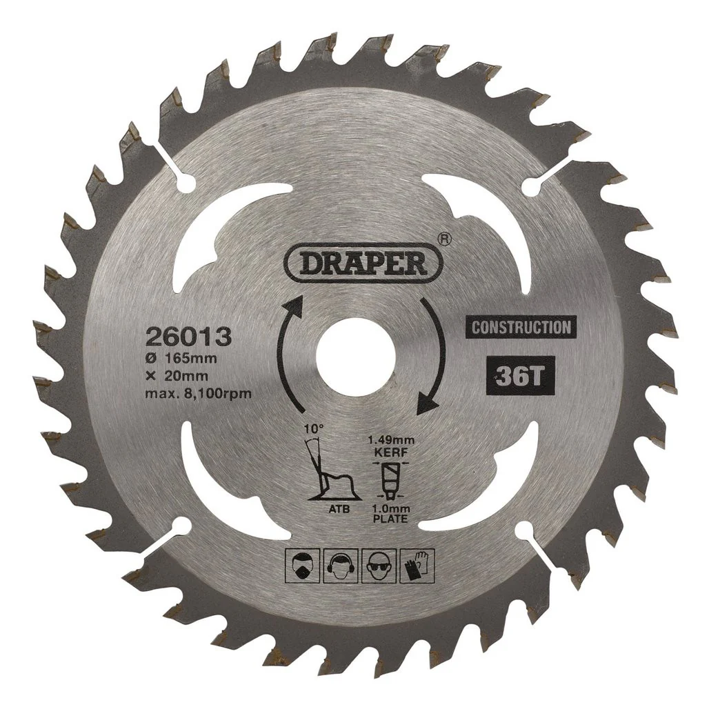 Draper TCT Saw Blade 165mm