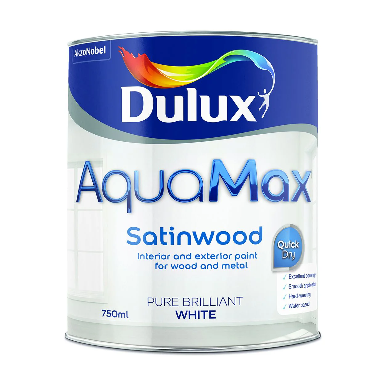 Dulux AquaMax Satinwood Pure Brilliant White