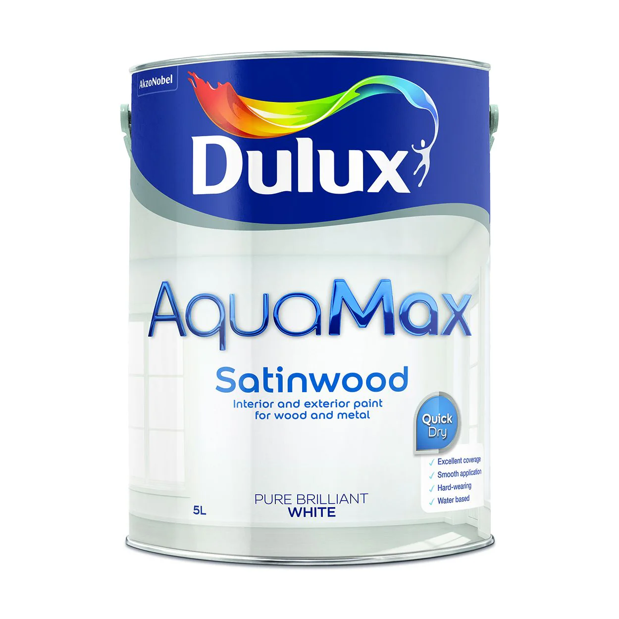 Dulux AquaMax Satinwood Pure Brilliant White - Image 7
