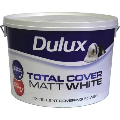 Dulux Total Cover Matt White 10L