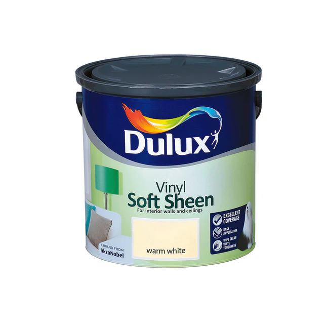 Dulux Vinyl Soft Sheen Warm White  2.5L