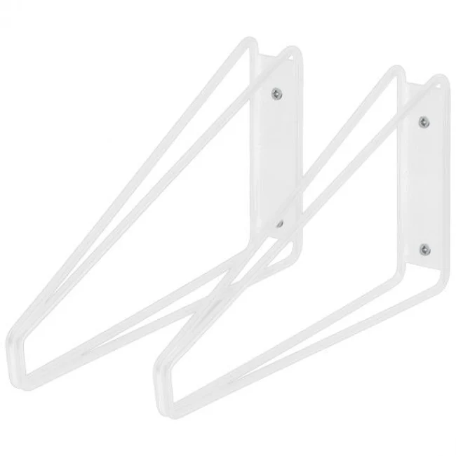 Duraline Bracket Double Low S/2 White 24x13,5cm