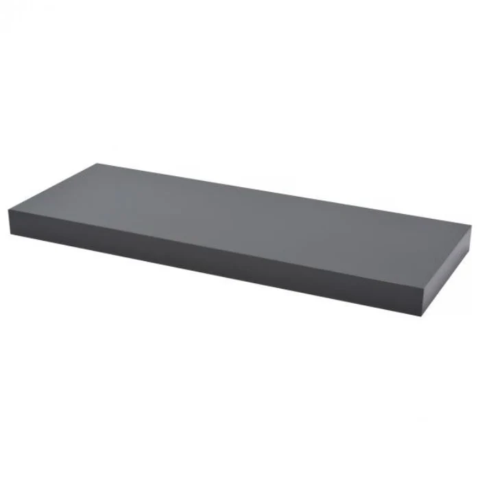 Duraline Floating Shelf XL4 Push Fix Gloss Grey 38mm 60x23,5cm