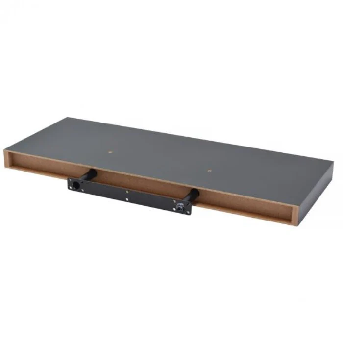 Duraline Floating Shelf XL4 Push Fix Gloss Grey 38mm 60x23,5cm - Image 2