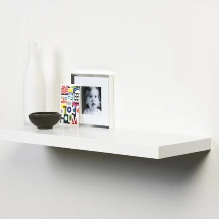 Duraline Floating Shelf XL4 Push Fix White Lacquered 38mm 60x23,5cm - Image 3