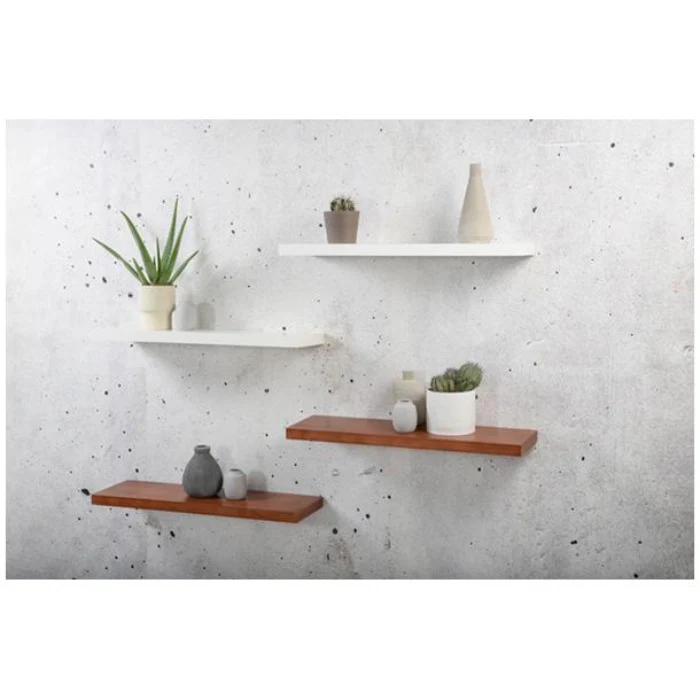 Duraline Floating Shelf XL4 Push Fix White Lacquered 38mm 80x23,5cm - Image 6