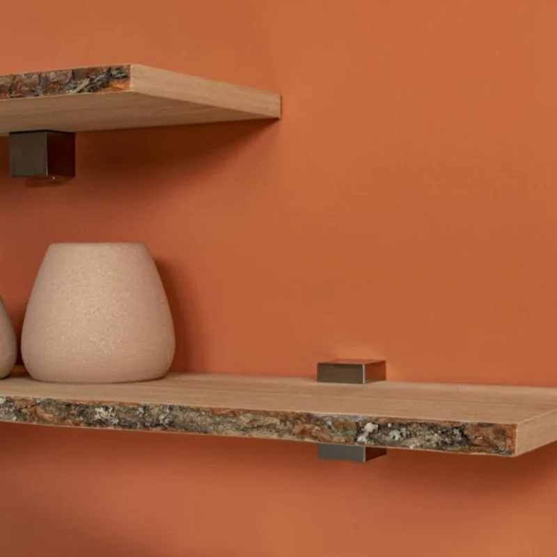 Duraline Shelf Board 4xS XS2 Oak Veneer with Bark 20mm 80x23,5cm - Image 3