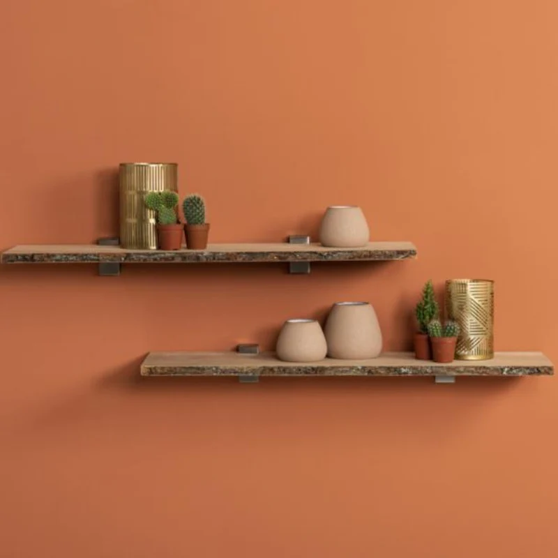 Duraline Shelf Board 4xS XS2 Oak Veneer with Bark 20mm 80x23,5cm - Image 4