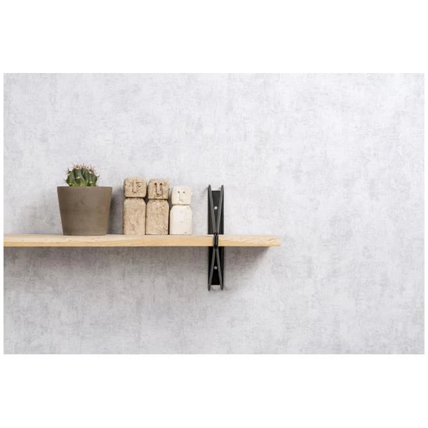 Duraline Shelf Bracket double high S/2 black 24x26,5cm - Image 4