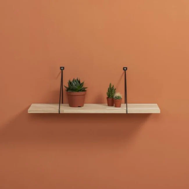 Duraline Shelf Bracket thin S/2 black 5mm 24x26,5cm - Image 4
