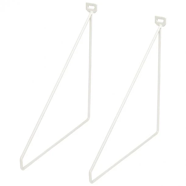 Duraline Shelf Bracket thin S/2 white 5mm 24x26,5cm