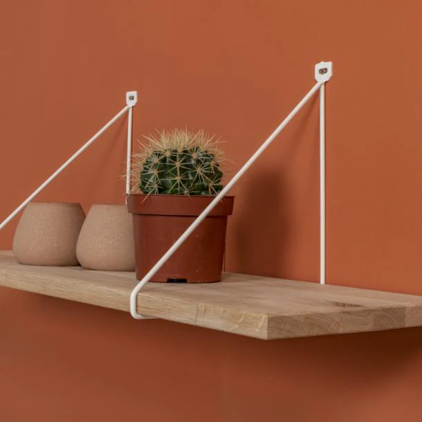 Duraline Shelf Bracket thin S/2 white 5mm 24x26,5cm - Image 2
