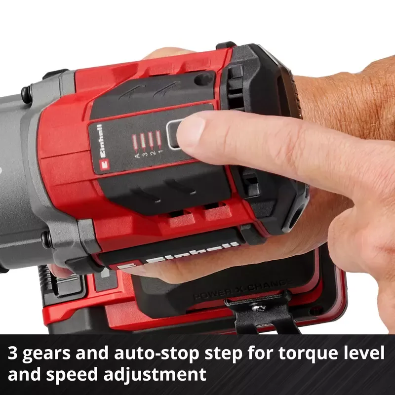 Einhell 18V 750Nm Professional Brushless 3 Speed Compact Impact Wrench Body Only - Image 4