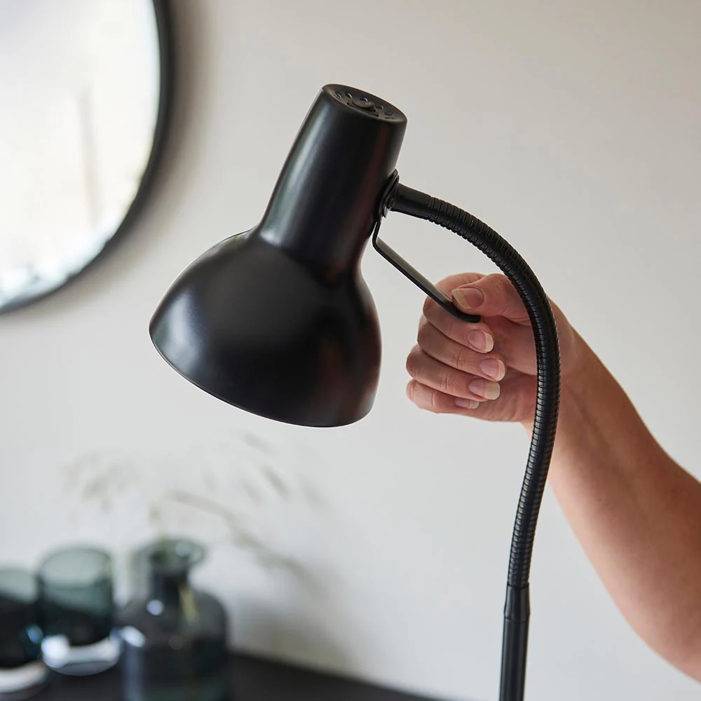 Endon Amalfi Task Floor Lamp - Black - Image 3