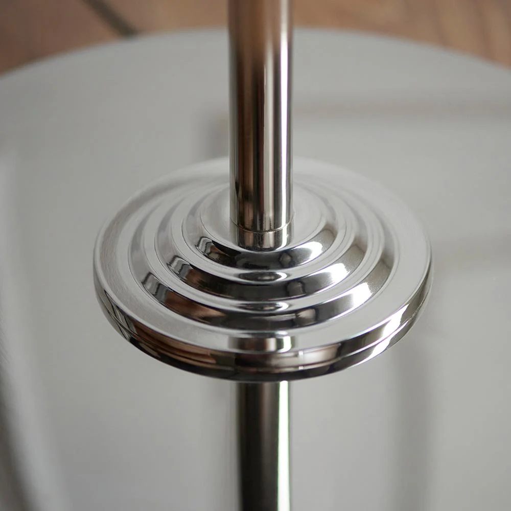 Endon Highclere Single Floor Brushed Chrome - Image 4