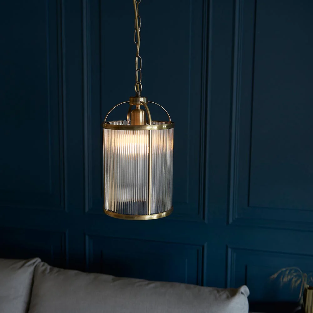 Endon Lambeth Ribbed Pendant - Image 6