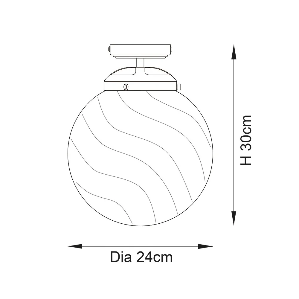 Endon Milston Flush Ceiling Light - Image 4