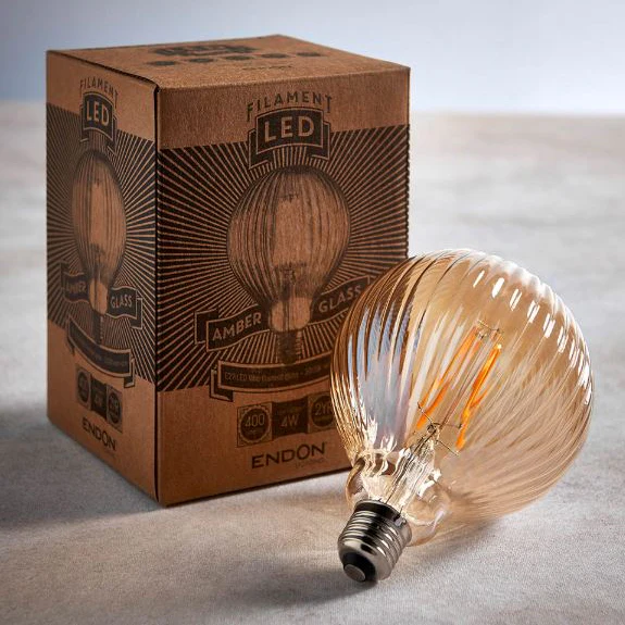 Endon Ribb E27 LED Filament Bulb – Decorative Vintage - Image 2
