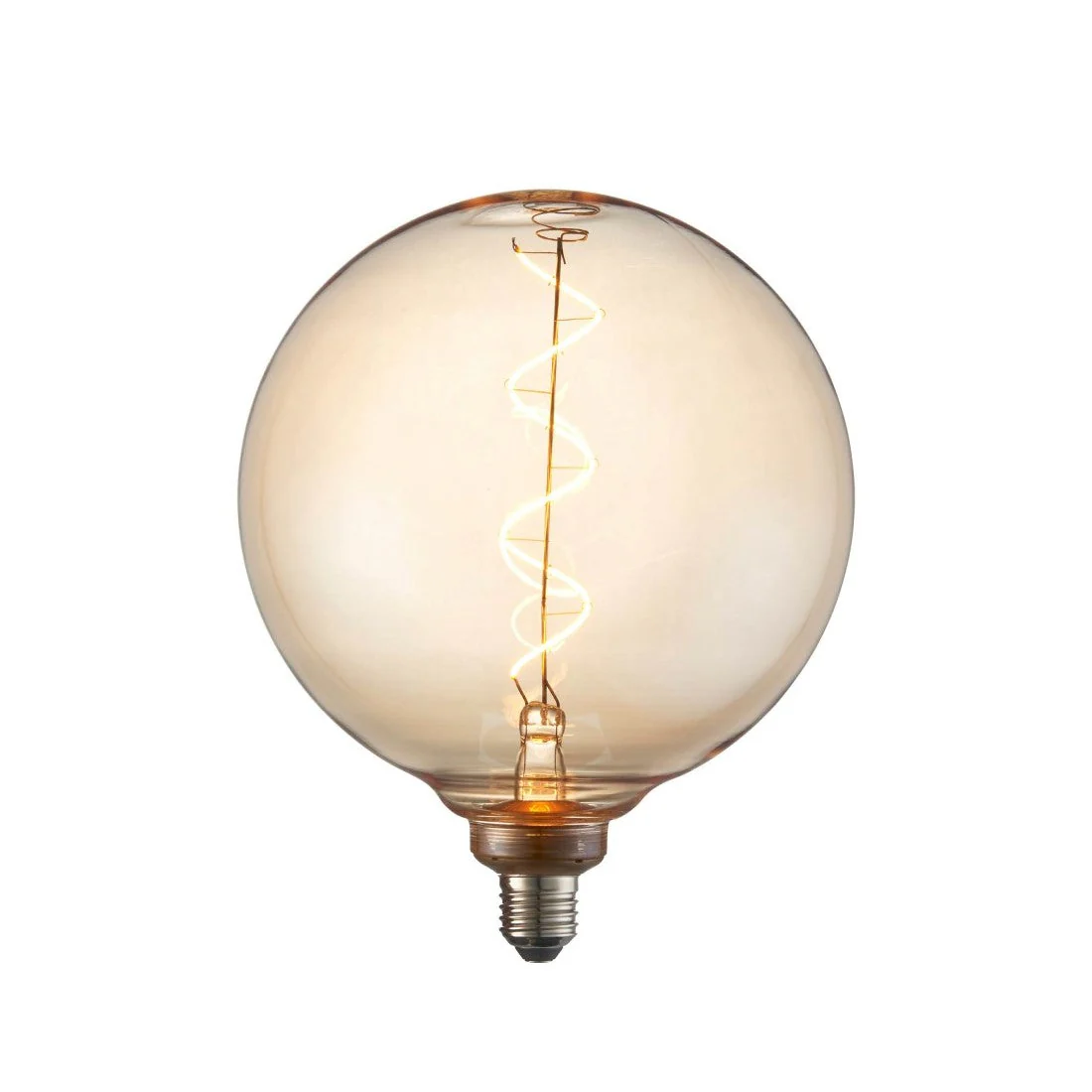 Endon Spiral XL E27 LED Filament Globe Bulb Amber
