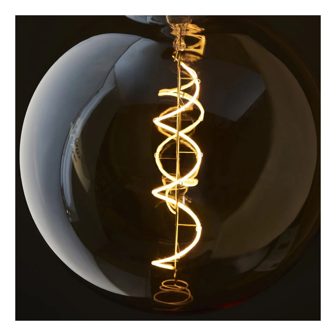 Endon Spiral XL E27 LED Filament Globe Bulb Amber - Image 4