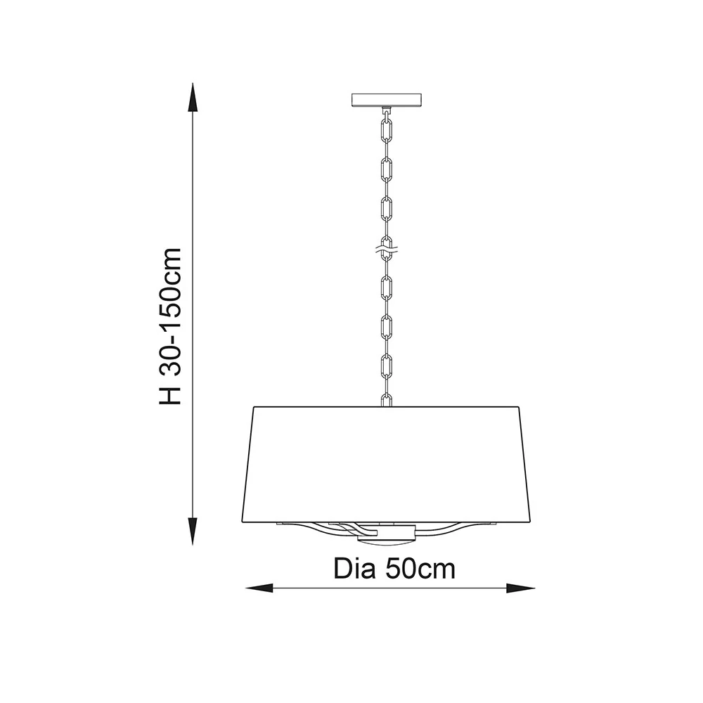 Endon Harvey 3 Light Pendant - Image 6