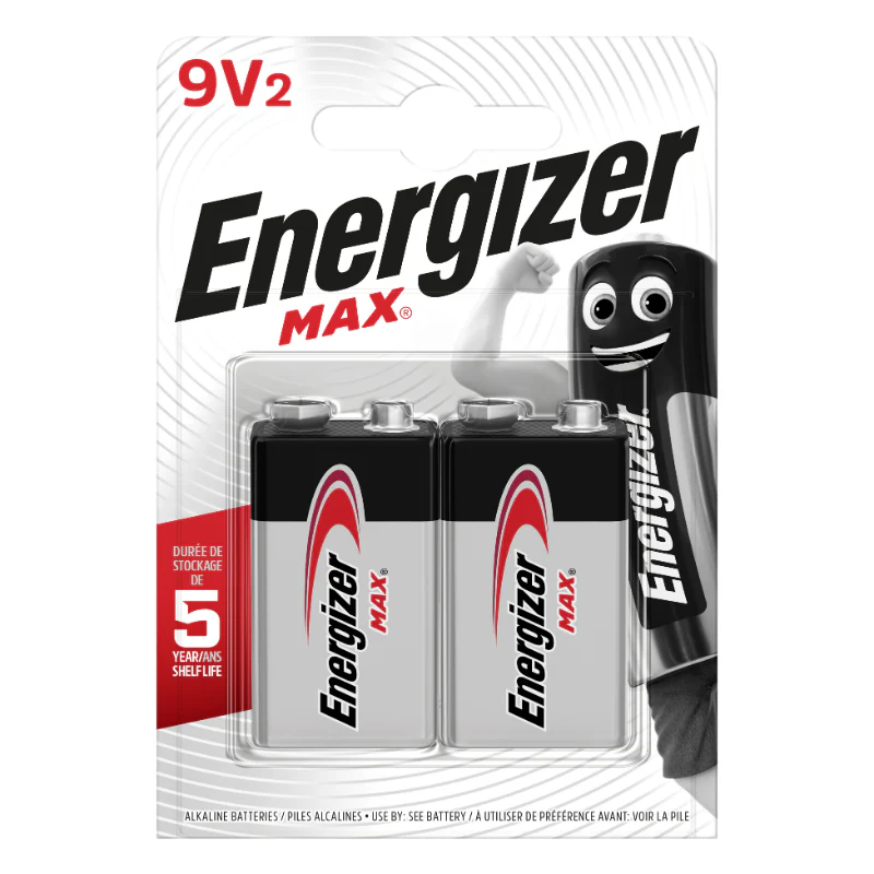 Energizer 9V Batteries 2 Pack