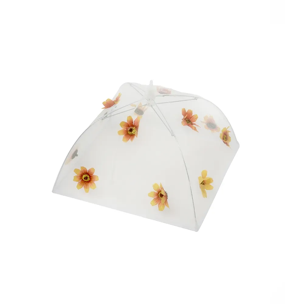Epicurean Food Cover – Orange flower (Small)
