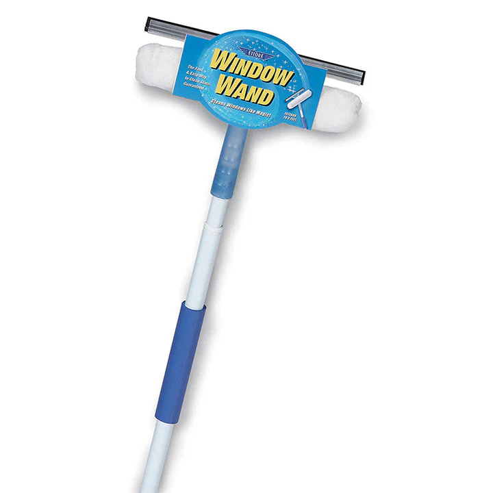 Ettore Extendable Window Wand Squeegee and Washer Combo-Tool