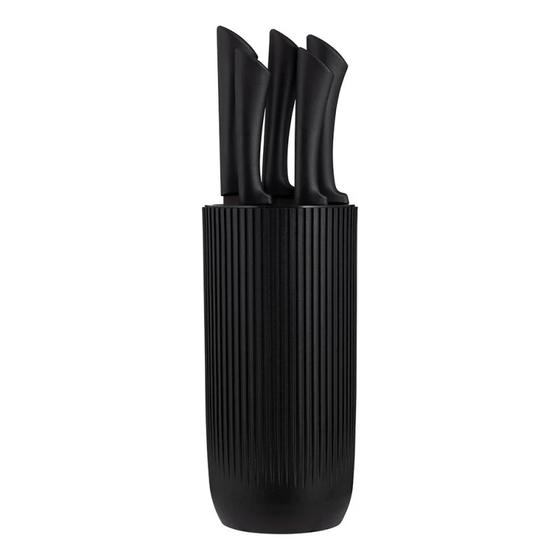 Everyday Black Ripple 5pc Knife Block Giftset - Image 2