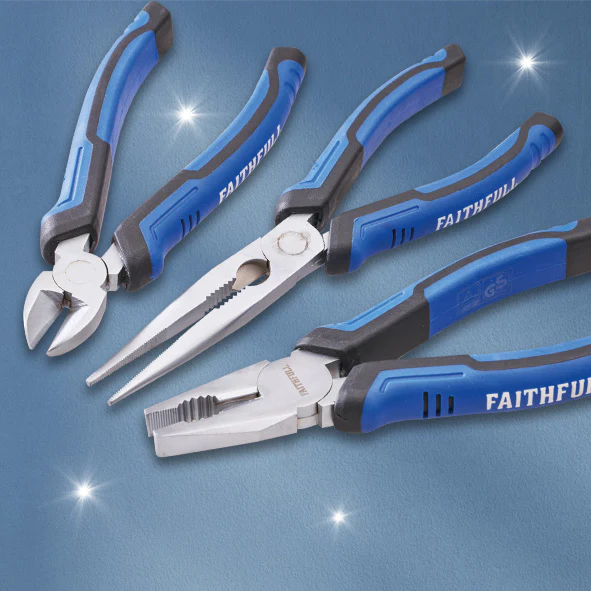 Faithfull 3 Piece Plier Set - Image 2