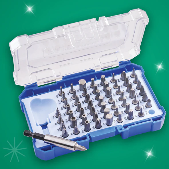 Faithfull 61 Piece Chrome Vanadium Security Screwdriver Bit Set - Image 2