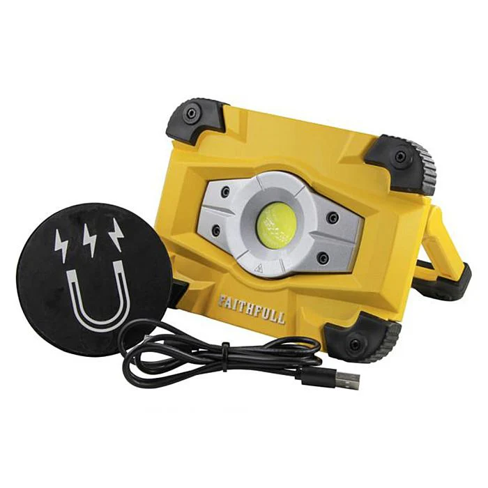 Faithfull 20W Rechargeable LED Sitelight with Magnetic Swivel Base - Image 2