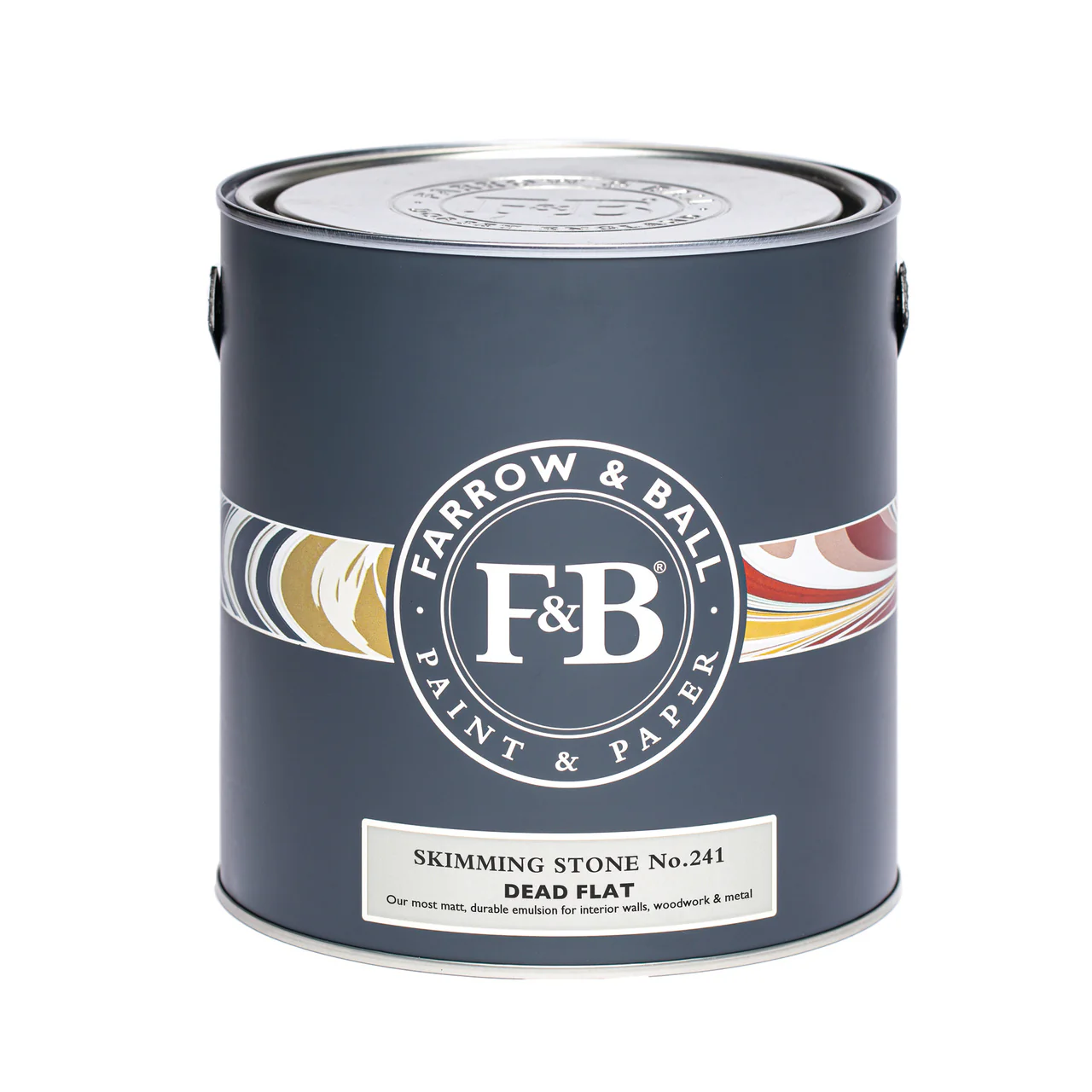 Farrow & Ball 2.5 Litre Dead Flat Skimming Stone 241