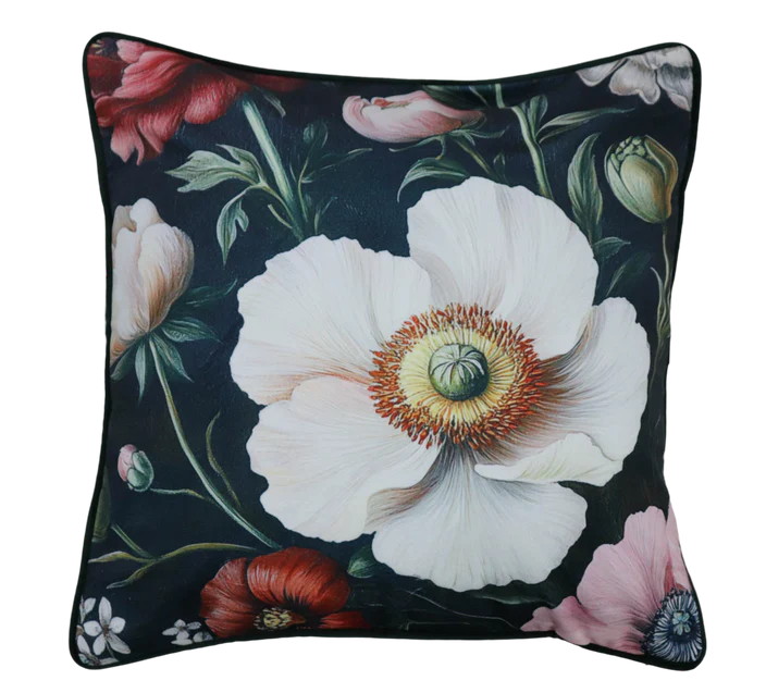 Fervor & Hue Velvet Night Bloom Ivory Multi
