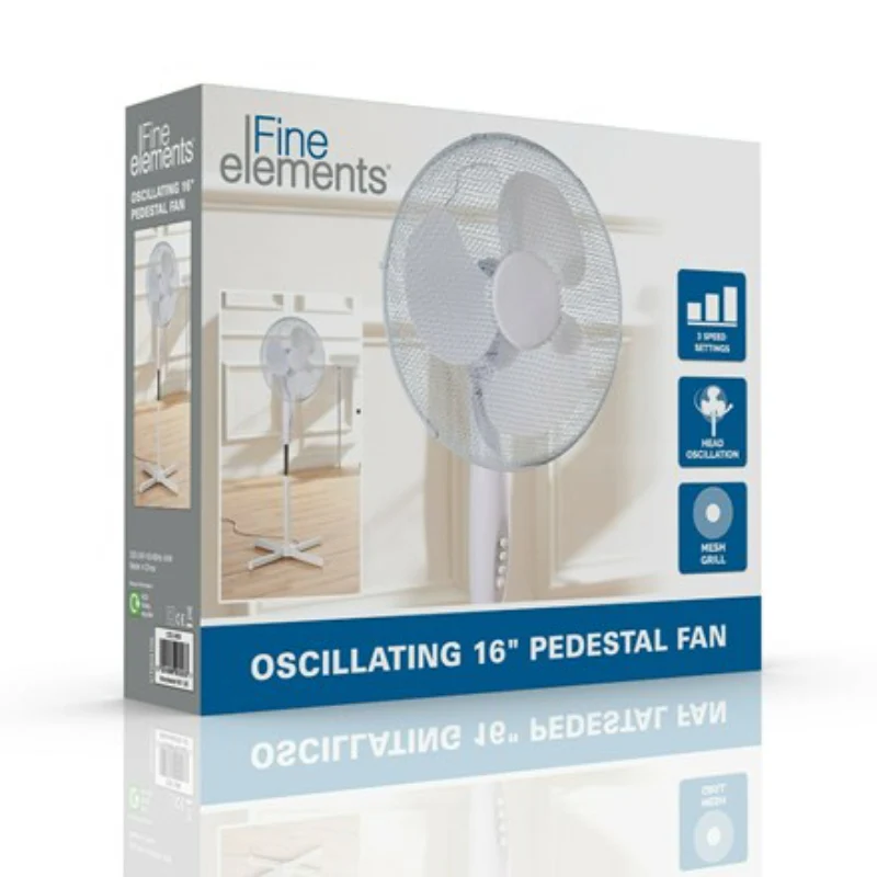 Fine Elements 16" Oscillating 3 Speed Pedestal Fan - Image 2