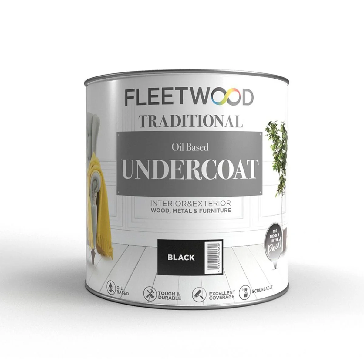Fleetwood Traditional Undercoat 750ML - Black