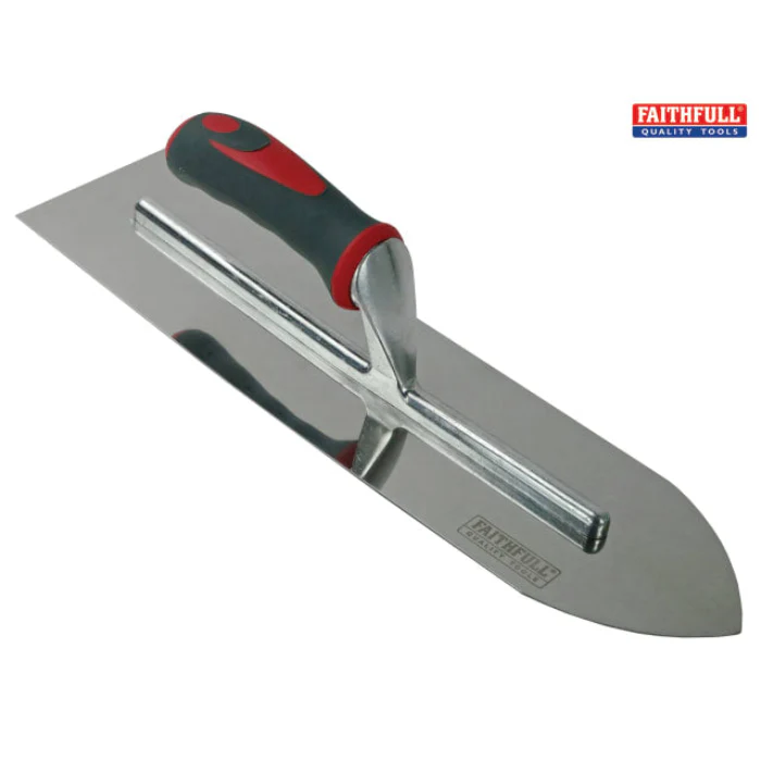 Flooring Trowel Stainless Steel Soft Grip Handle 16 x 4inch - Image 2
