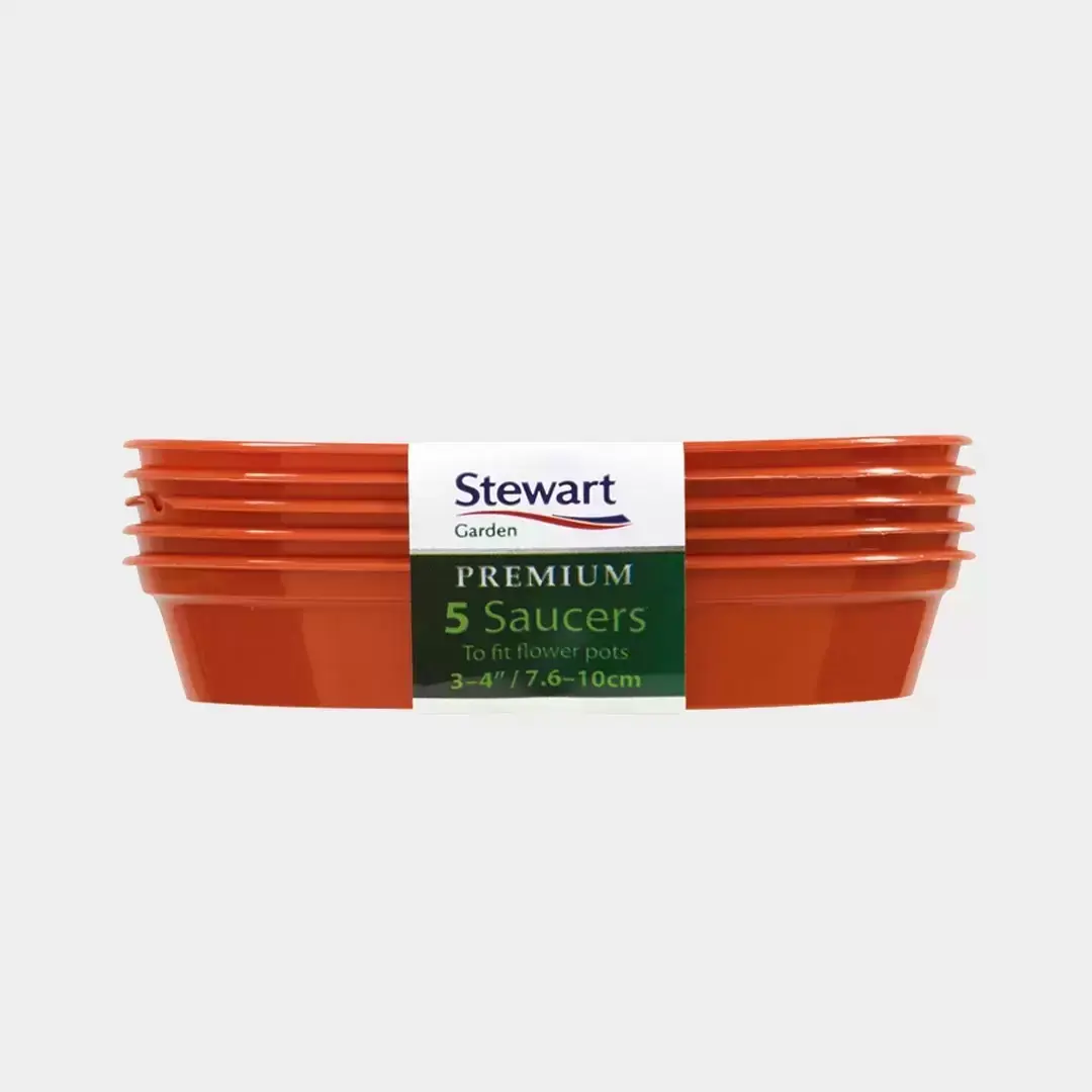 Flower Pot Saucers 7.6–10cm (3–4") – Pack of 5