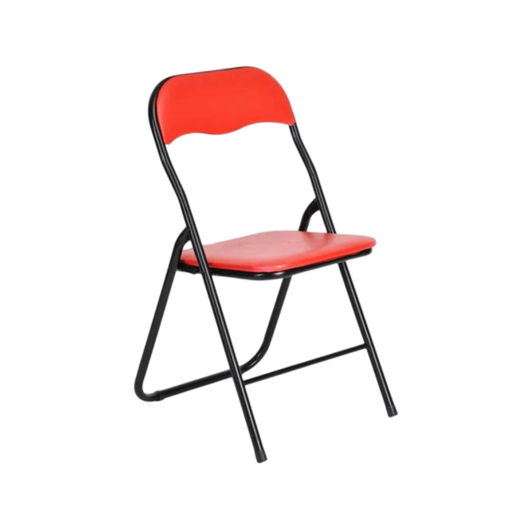 Folding Padded Chair Red