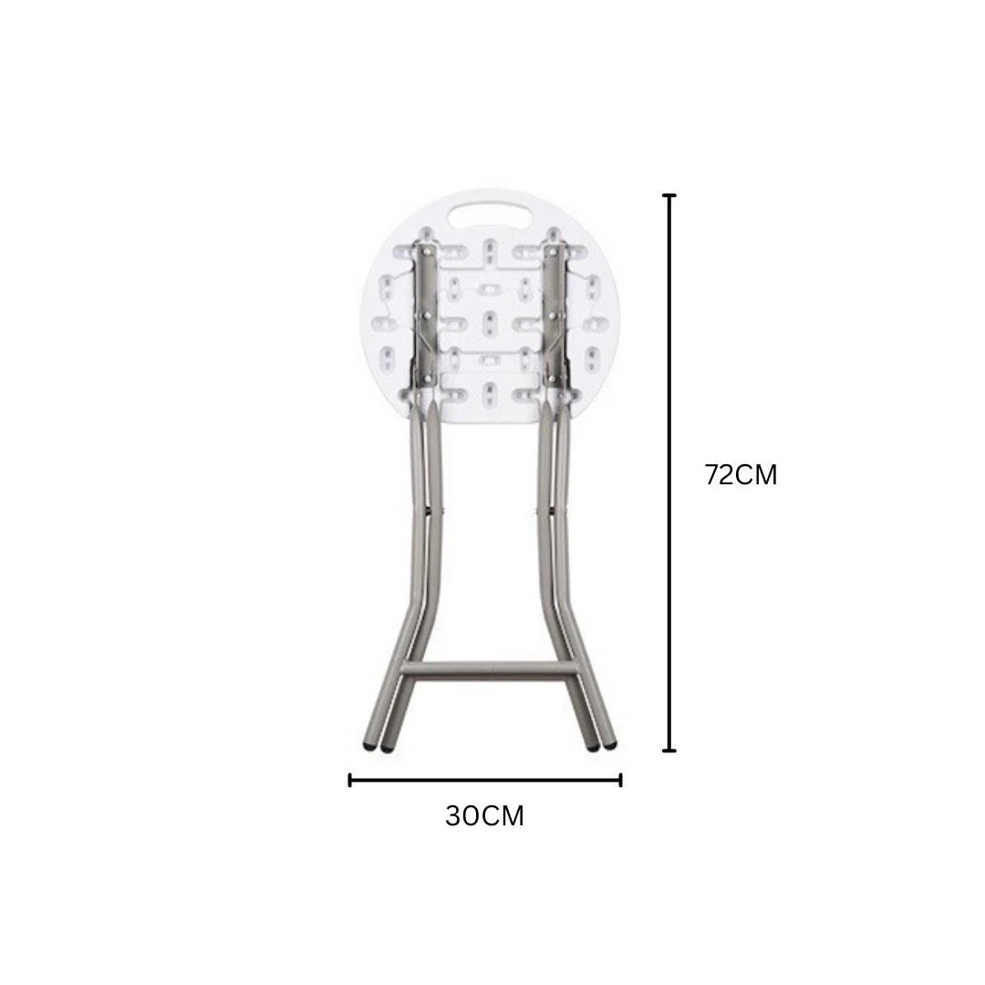 Folding Stool - White - Image 2