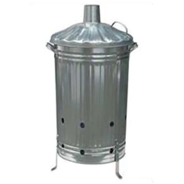Galvanised 75L Incinerator 18"