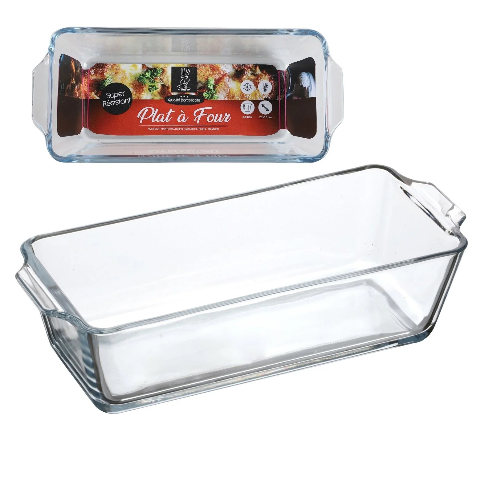 Glass Loaf Baking Dish Rectangle 800ml