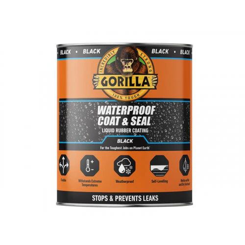 Gorilla Waterproof Coating & Seal Black 946ml