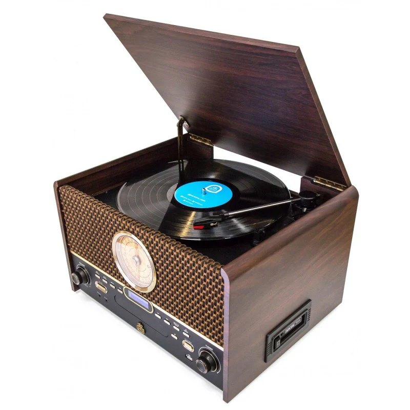 GPO Chesterton Music System with AUX, USB, Vinyl, CD & Cassette Players - Image 2