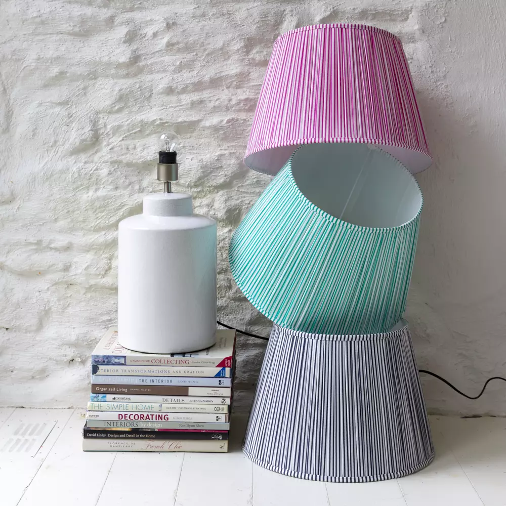 Grand Illusions Lampshade Stripe Mint 40cm - Image 4