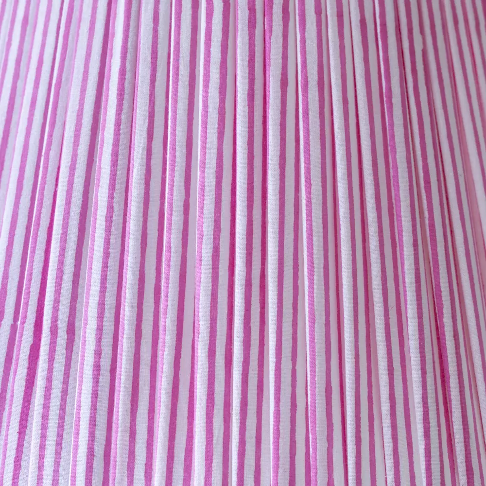Grand Illusions Lampshade Stripe Pink 35cm - Image 3