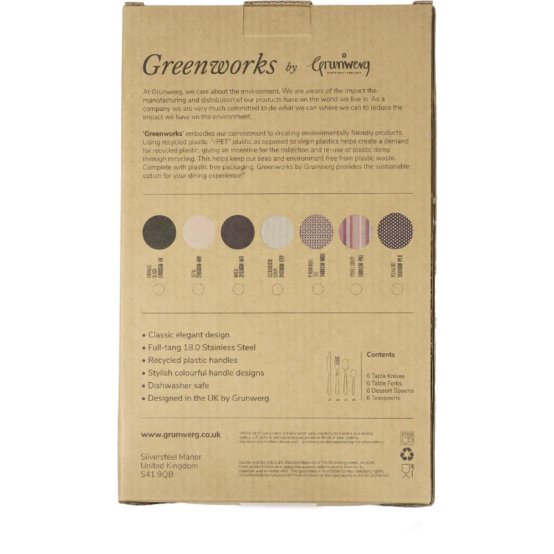 Grunwerg 24 Piece Cutlery Set Set Polka - Image 5