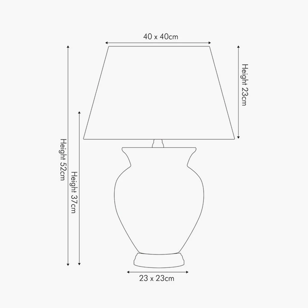 Hadley Cream Ceramic Table Lamp - Image 2